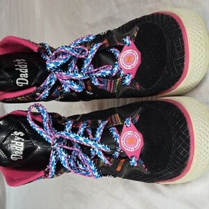 DADDY'S MONEY Secret Wedge Heel Shoe 8.5 Black Pink Multi-color Daddy'$ SKECHER